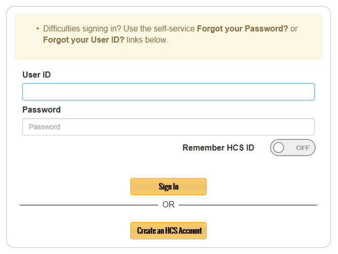 Sign-in to your Health Commerce System (HCS) account. Sign-in to your Health Commerce System (HCS) account.