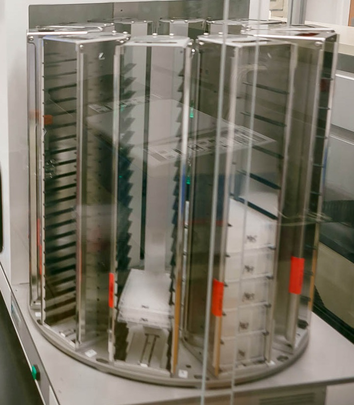 Automated processing of plates in the Newborn Screening Program
